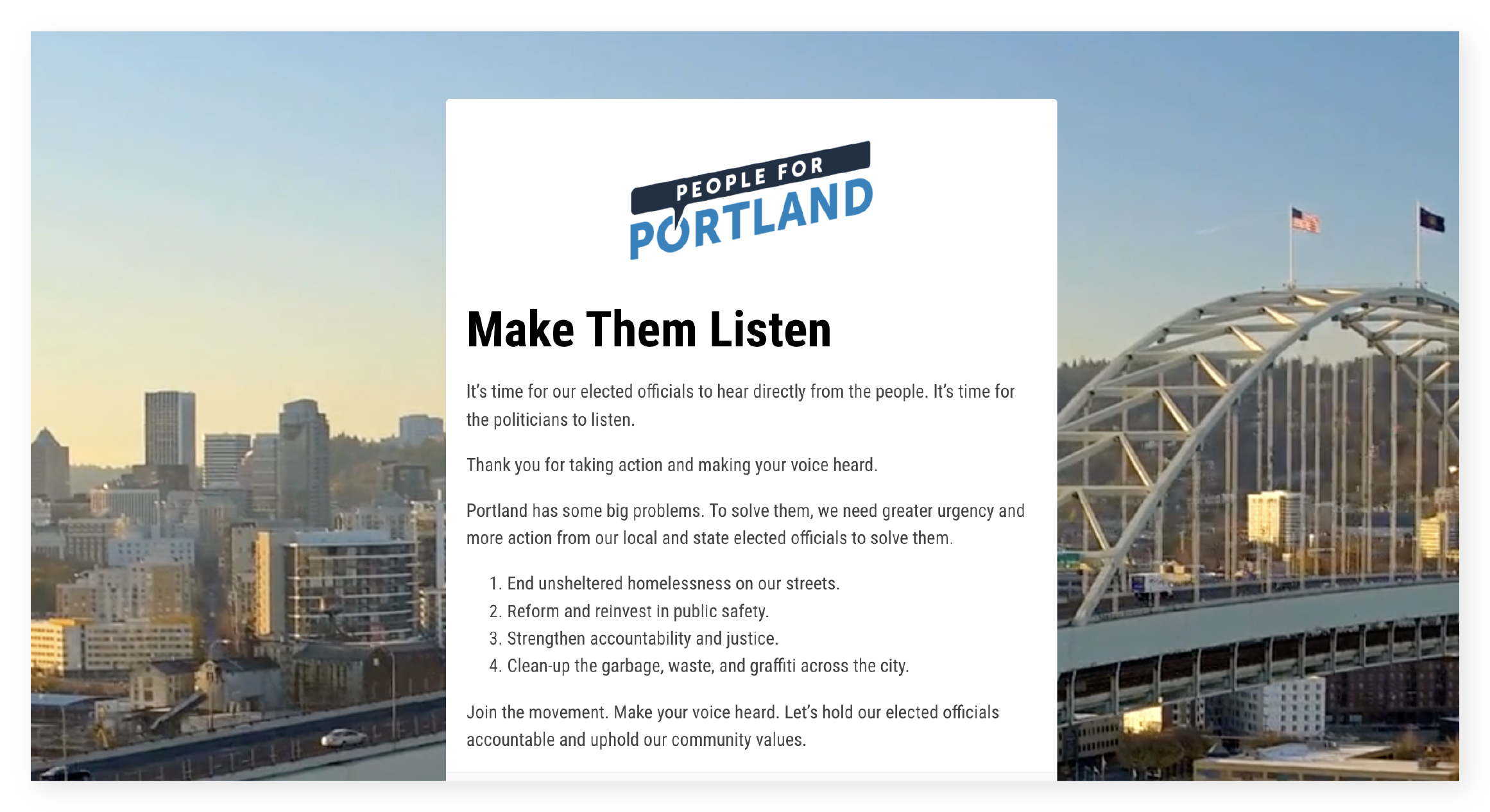 Making Positive Change In Portland